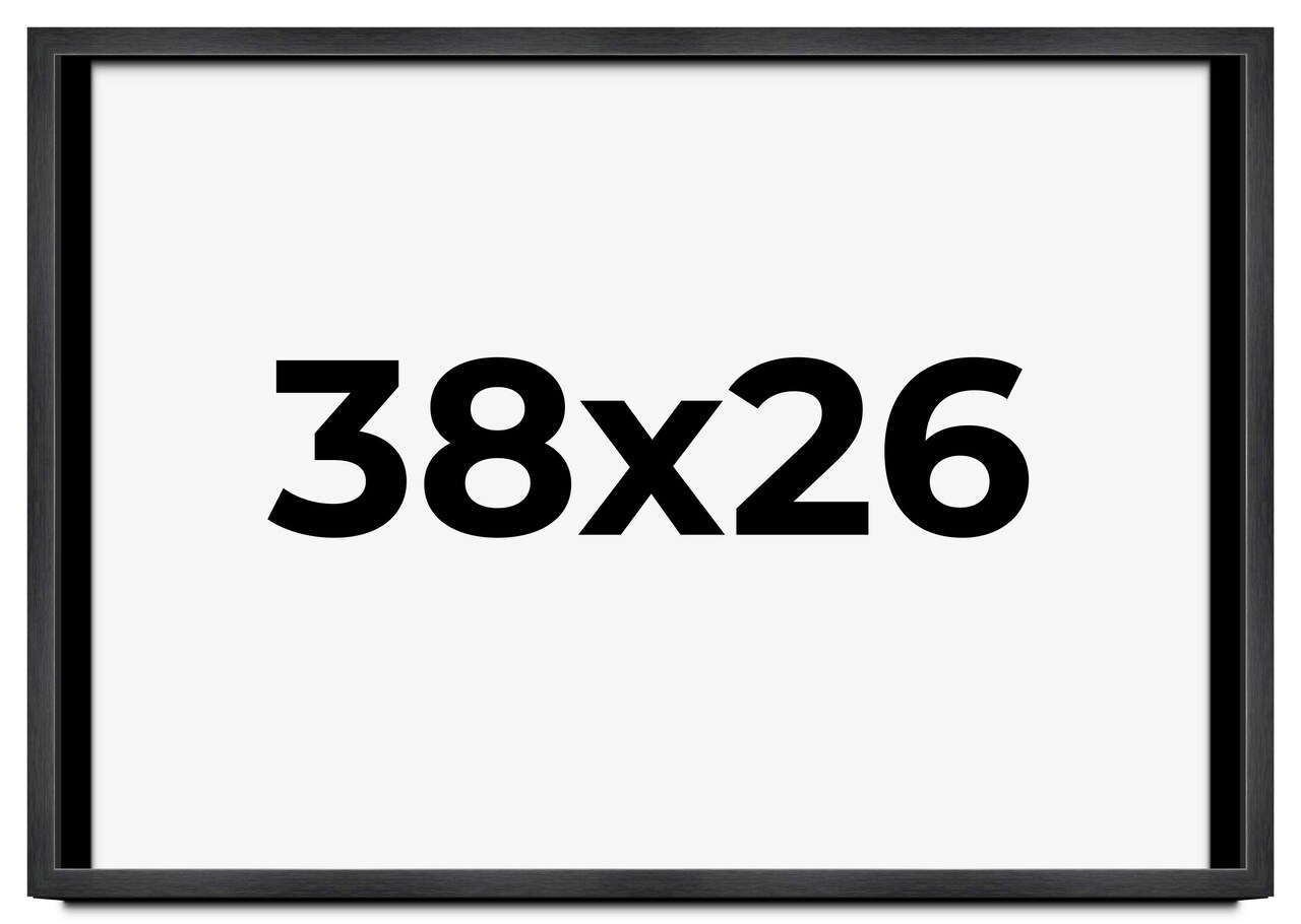Minimalist Grey Picture Frame - UV Acrylic, Backing Board, Hanging Hardware Included